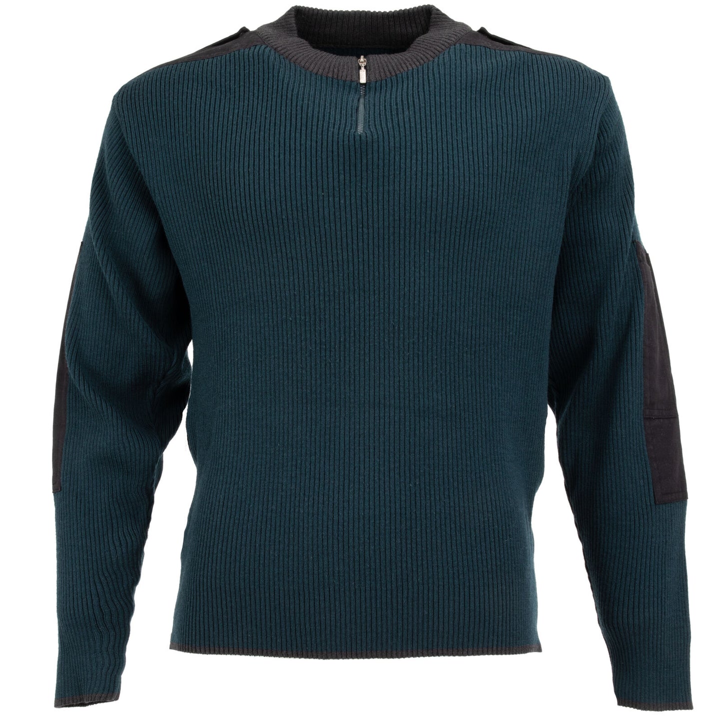 DUTCH COMMANDO WOOL SWEATER EMERALD BLUE