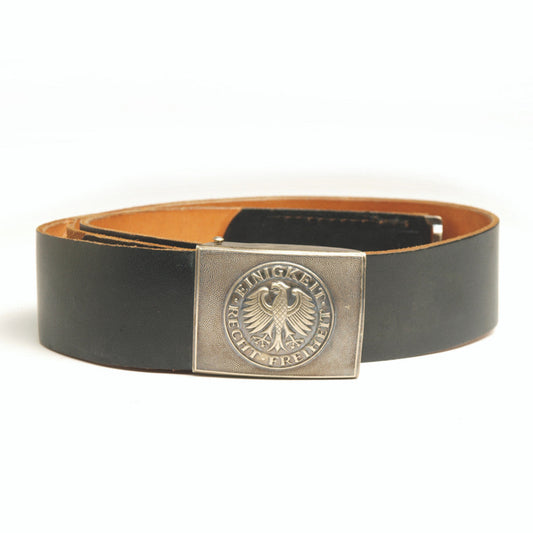 GERMAN BLACK LEATHER SERVICE BELT