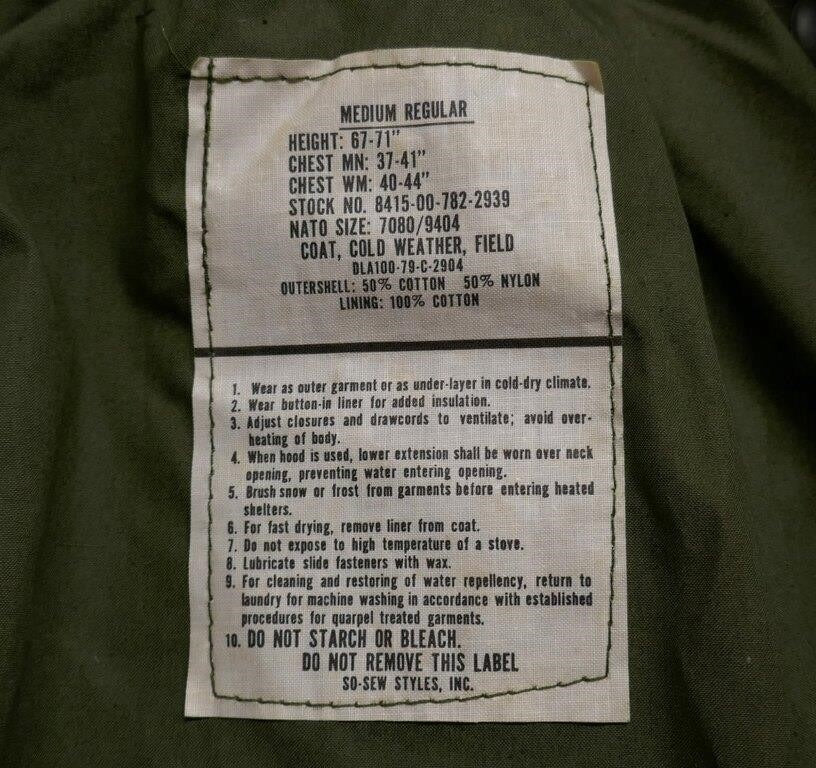 US 1979 M65 JACKET