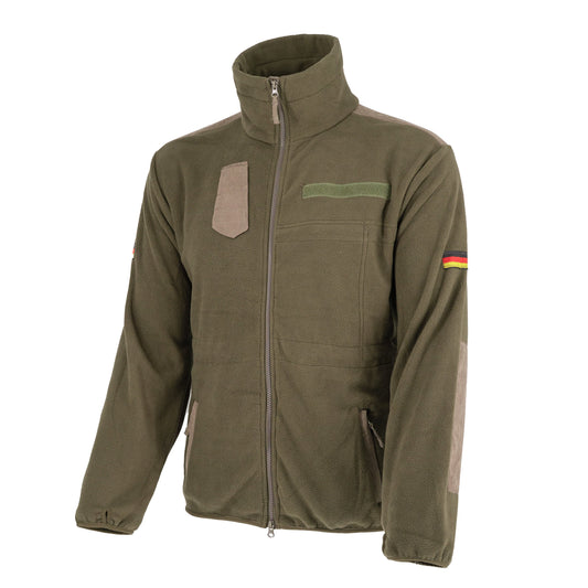 GERMAN BUNDESWEHR OLIVE FLEECE JACKET