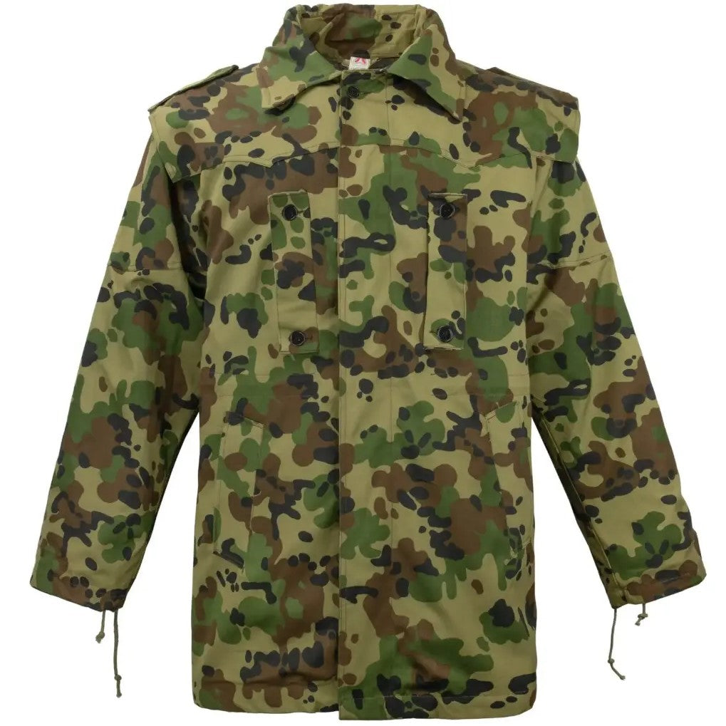 ROMANIAN M1994 SPOTTED CAMO PARKA W/ LINER AND HOOD